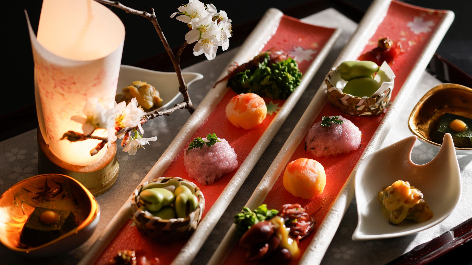 【夕食・春】季節が彩る　前菜［一例］