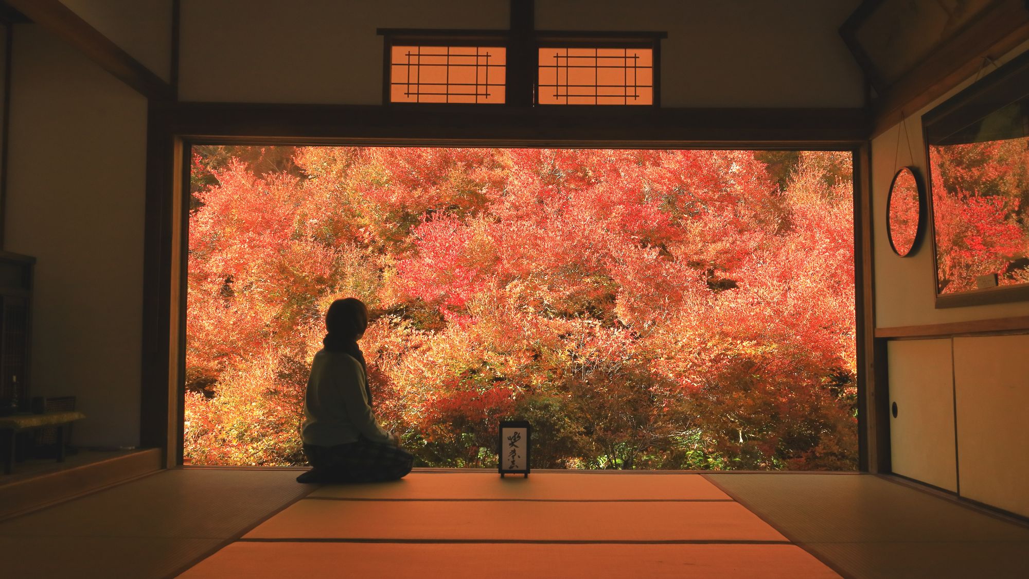 【安国寺ドウダンツツジ】11月初旬に見頃を迎え、額縁に入った絵画ような絶景（当館より車で約45分)