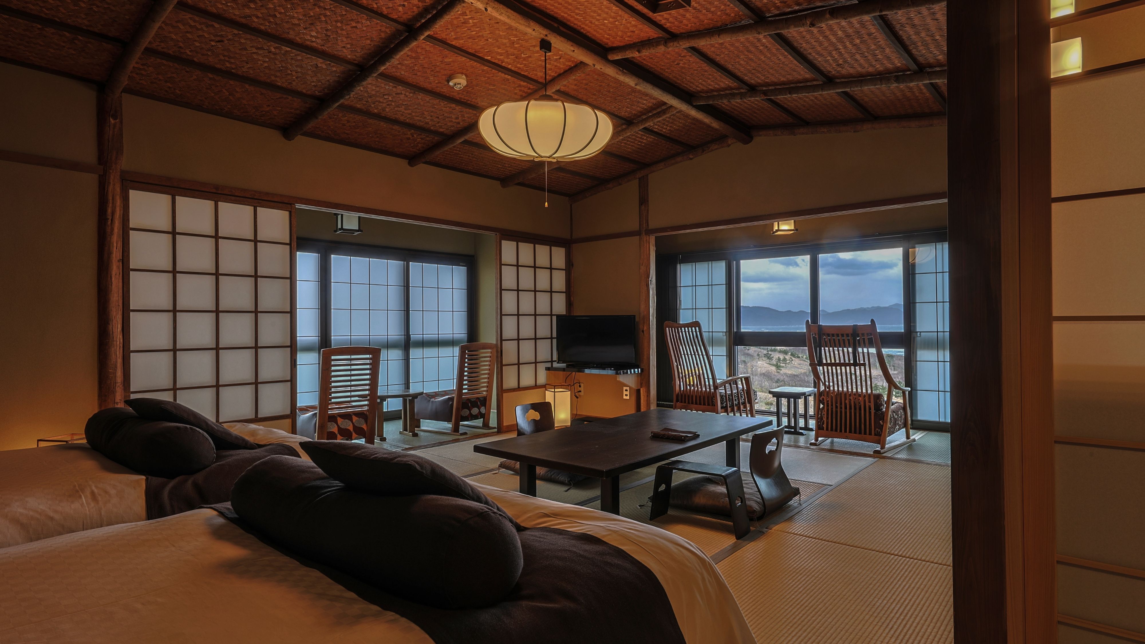 【海景・船首潮見台付】温泉展望風呂付 船首和室（2階）