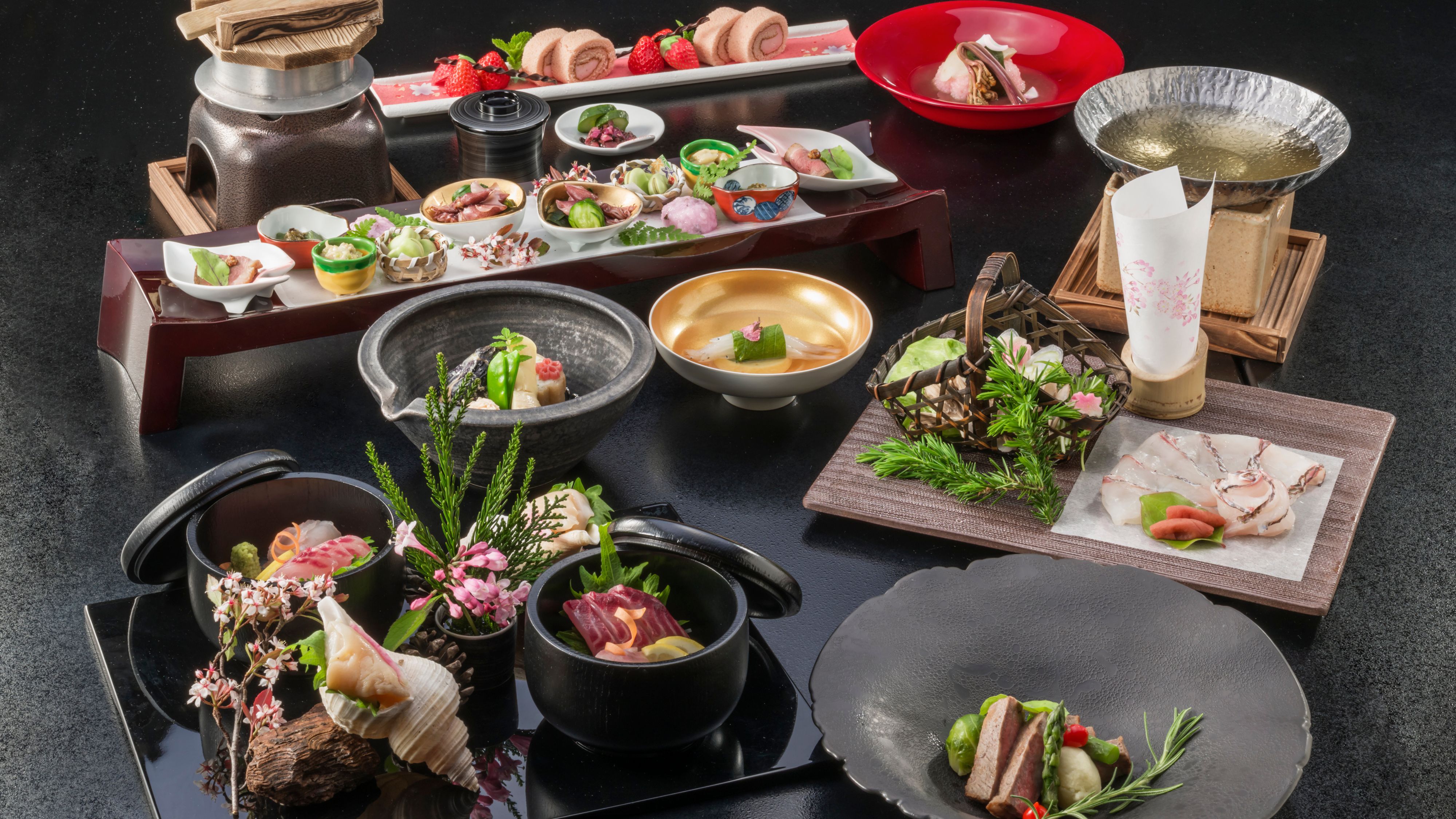 【夕食・春】旬が彩る春料理　月会席　[一例]
