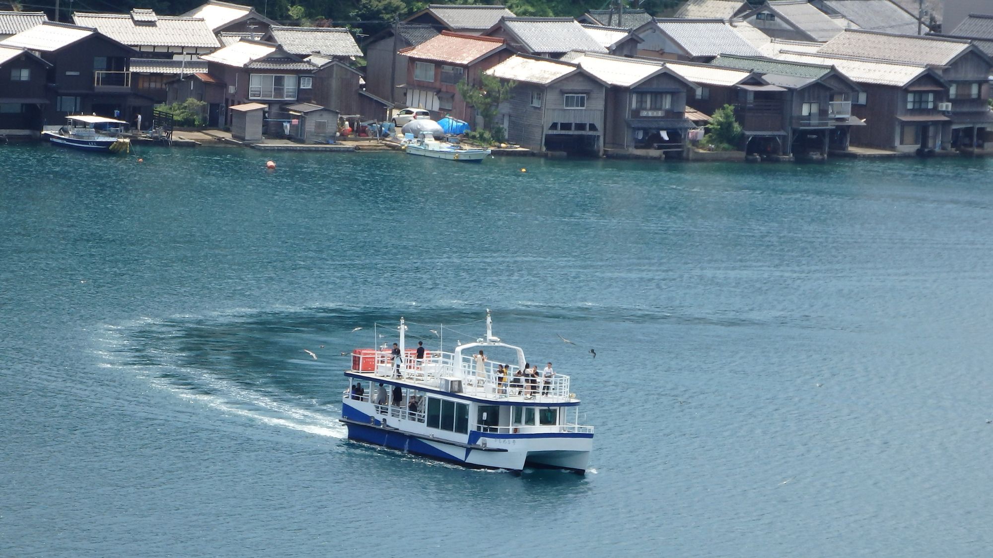 【伊根湾めぐり遊覧船】船から伊根の舟屋の風情ある絶景を（当館より車で約70分)