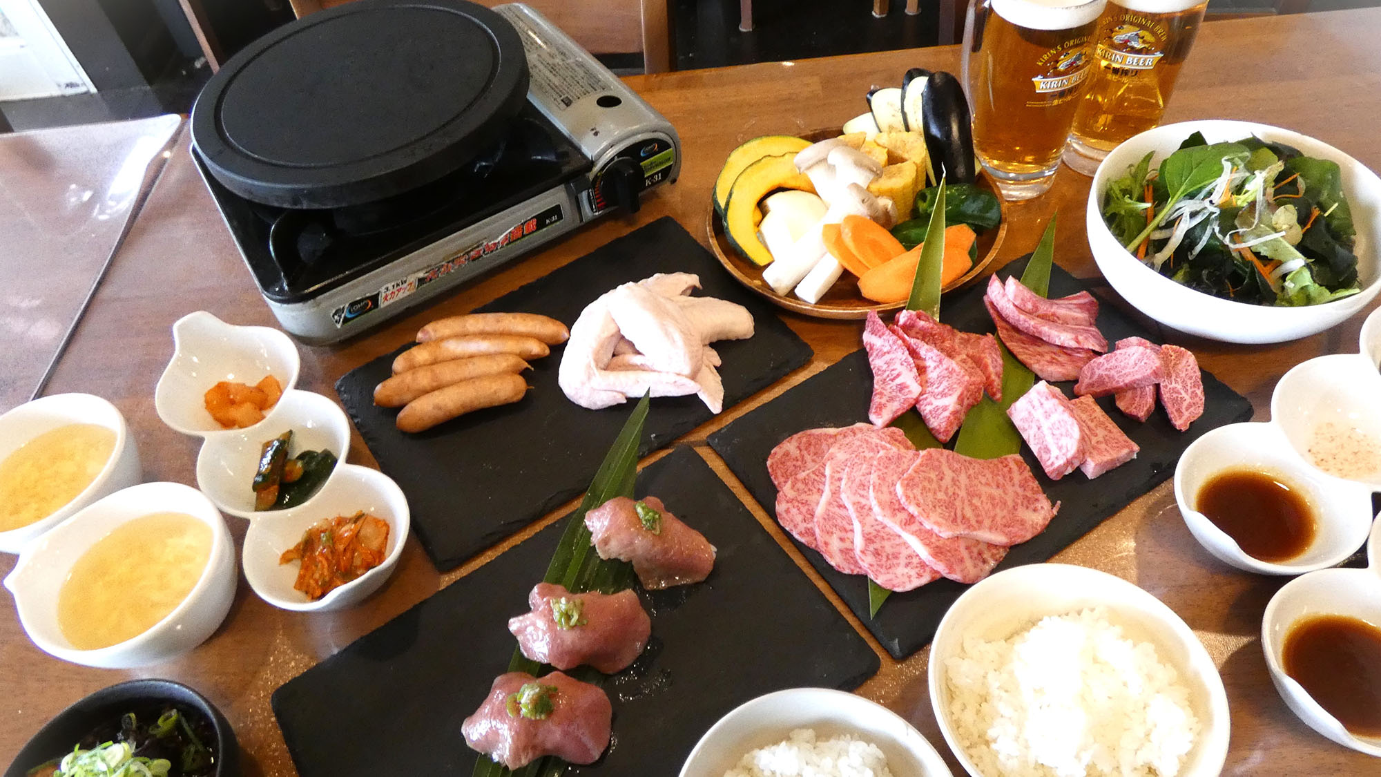 ・【近江牛プラン】近江牛のBBQや近江牛炙り寿司をご堪能いただけます（一例）