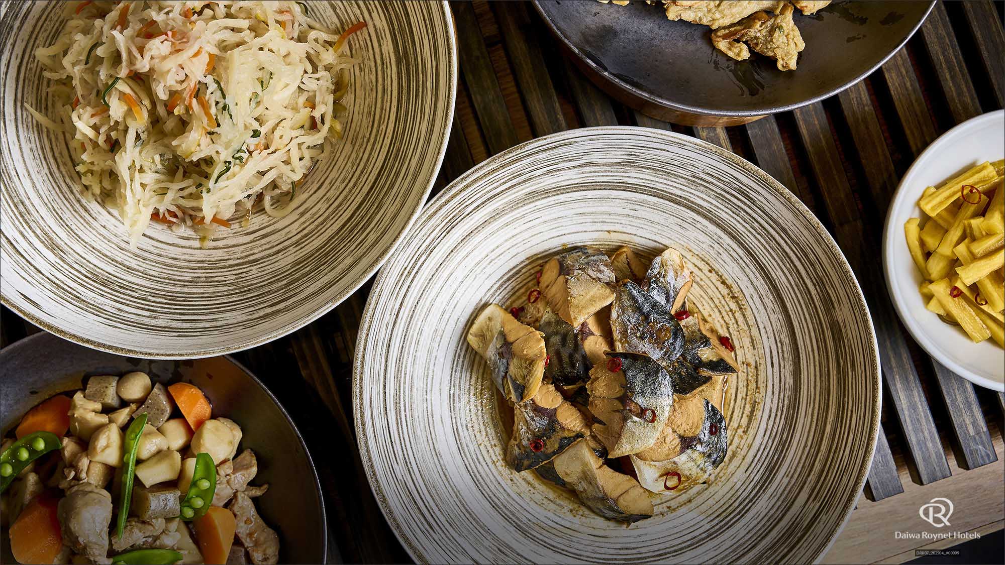 朝食バイキング一例