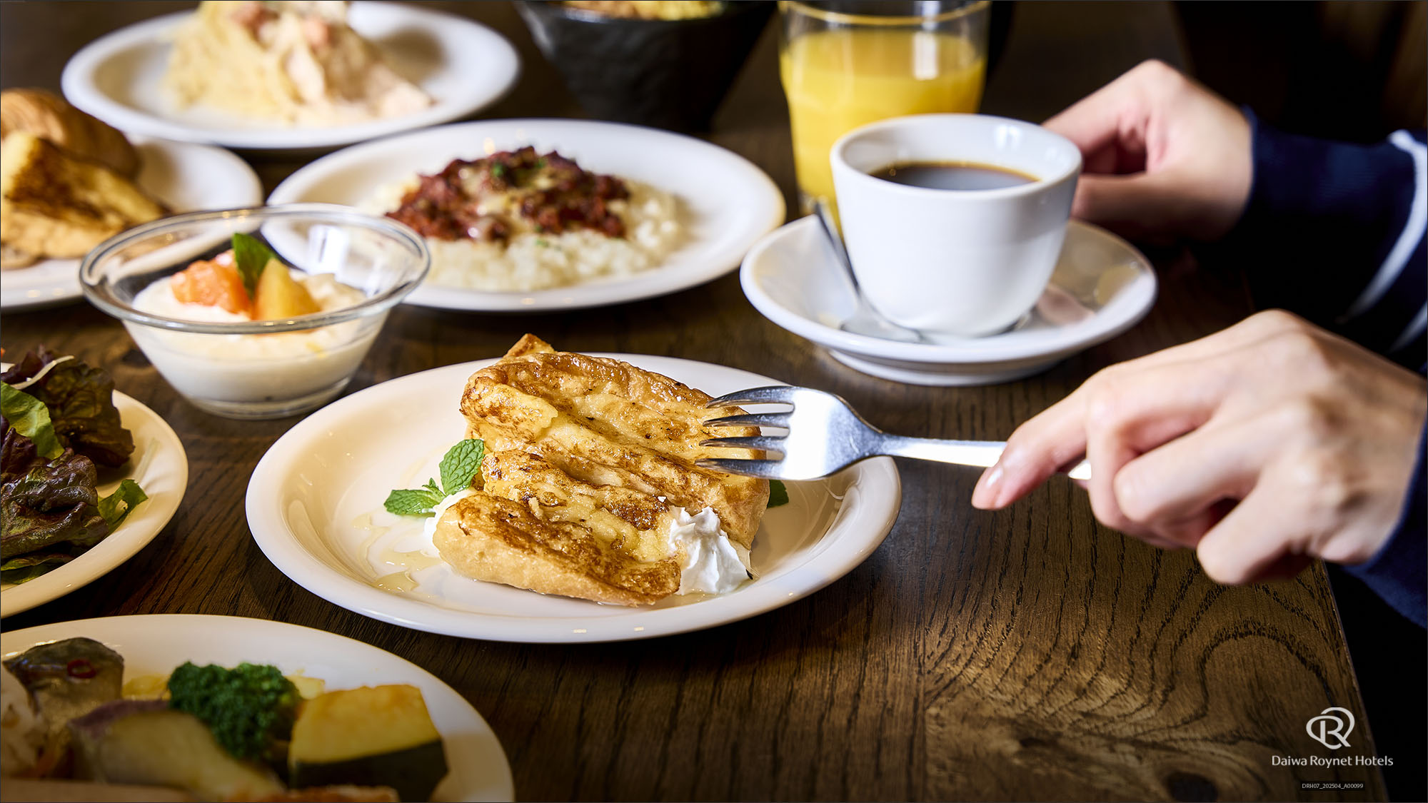 朝食バイキング一例