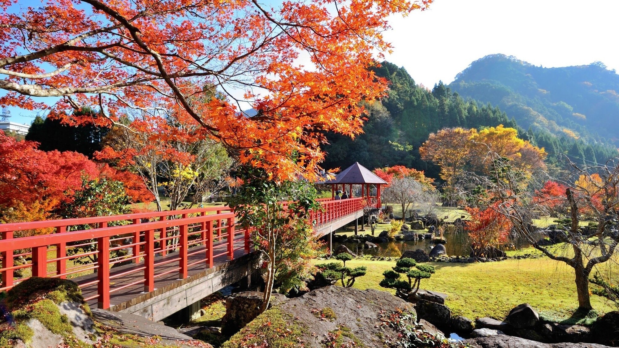 耶馬渓ダム記念公園「溪石園」