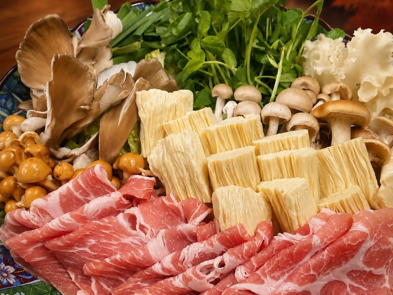 【秋季期間限定】栃木産「桜山豚のしゃぶしゃぶ」夕食献立プラン！1泊2食付