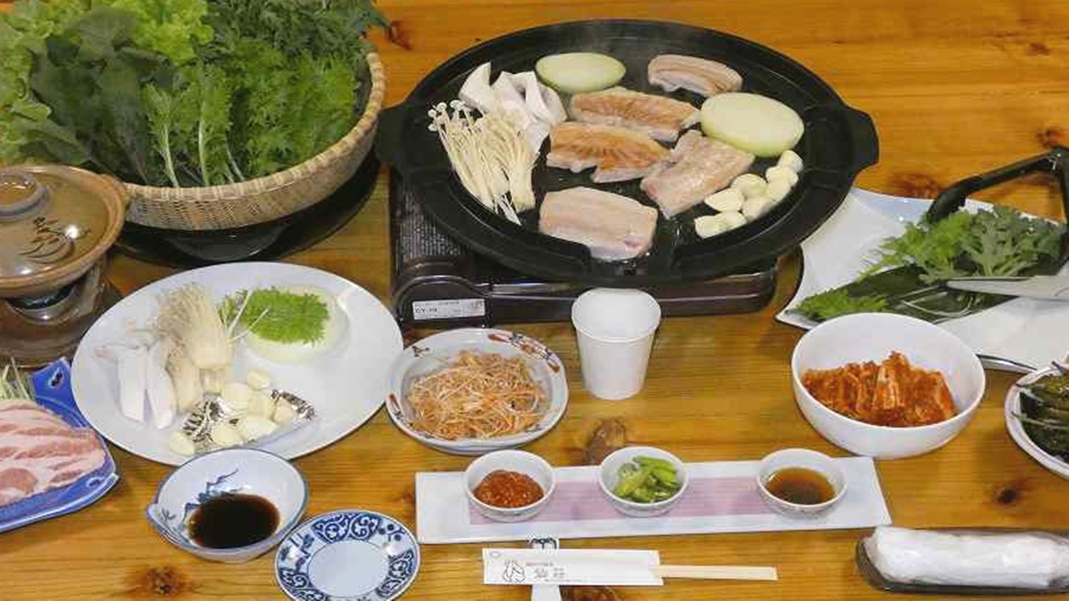 【冬季限定】地元「庄内三元豚」の焼肉２食付き♪スタンダードプラン