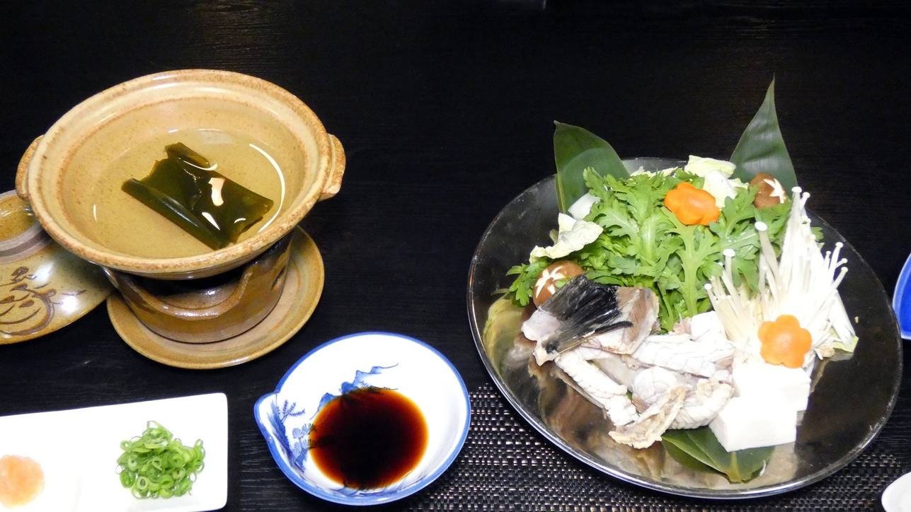 ＼ふぐ料理を満喫♪２食付き／てっちり鍋に炙りふぐ握り！庄内の山海の幸を堪能するスタンダードプラン