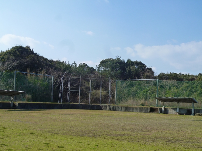 熊本県立大学環境研究センター計測地点の野球広場（大江漁港の近隣）