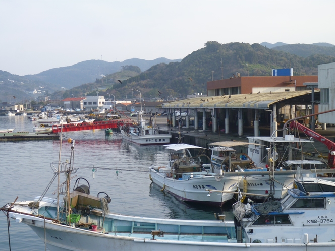 大江漁港の風景（平野屋旅館・食事処「辨」から１５０メートル）