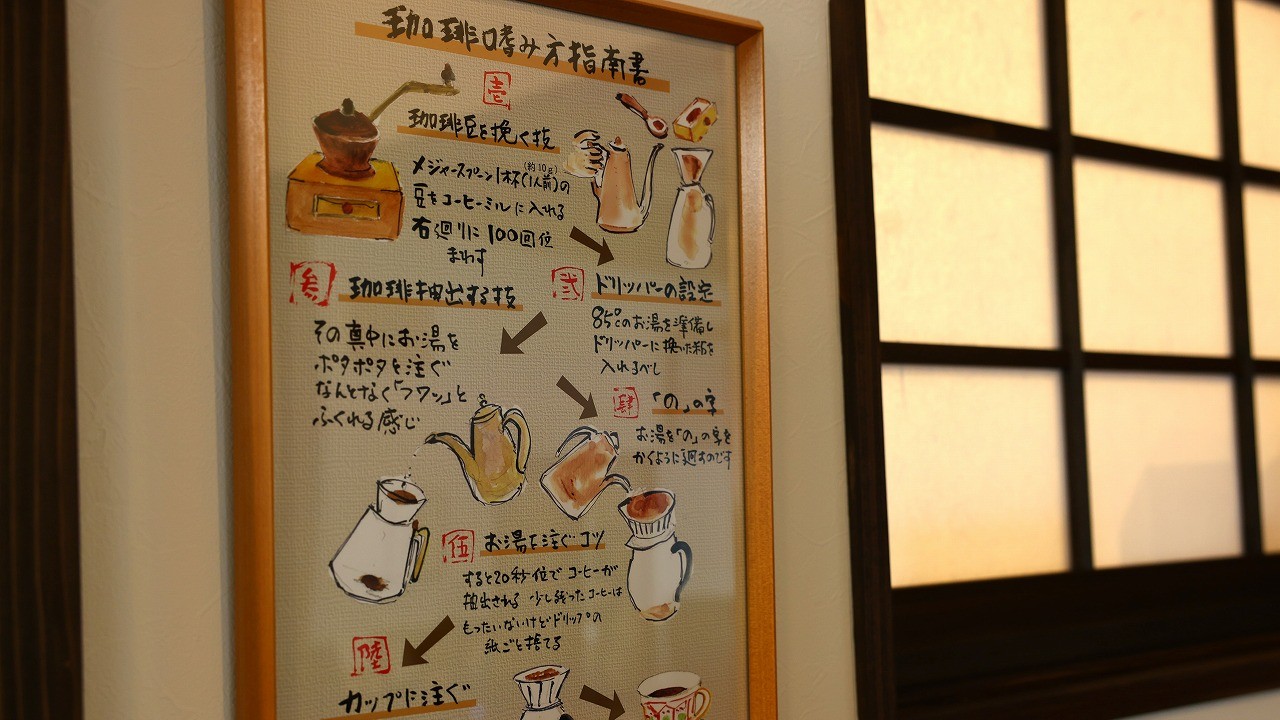 しらさぎ荘流、珈琲の淹れ方をご紹介