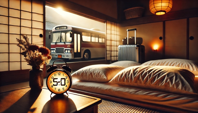 【夜行バスからベッドへGO！】朝５時から入室OK、お部屋お任せの神速チェックインプラン(^o^)／