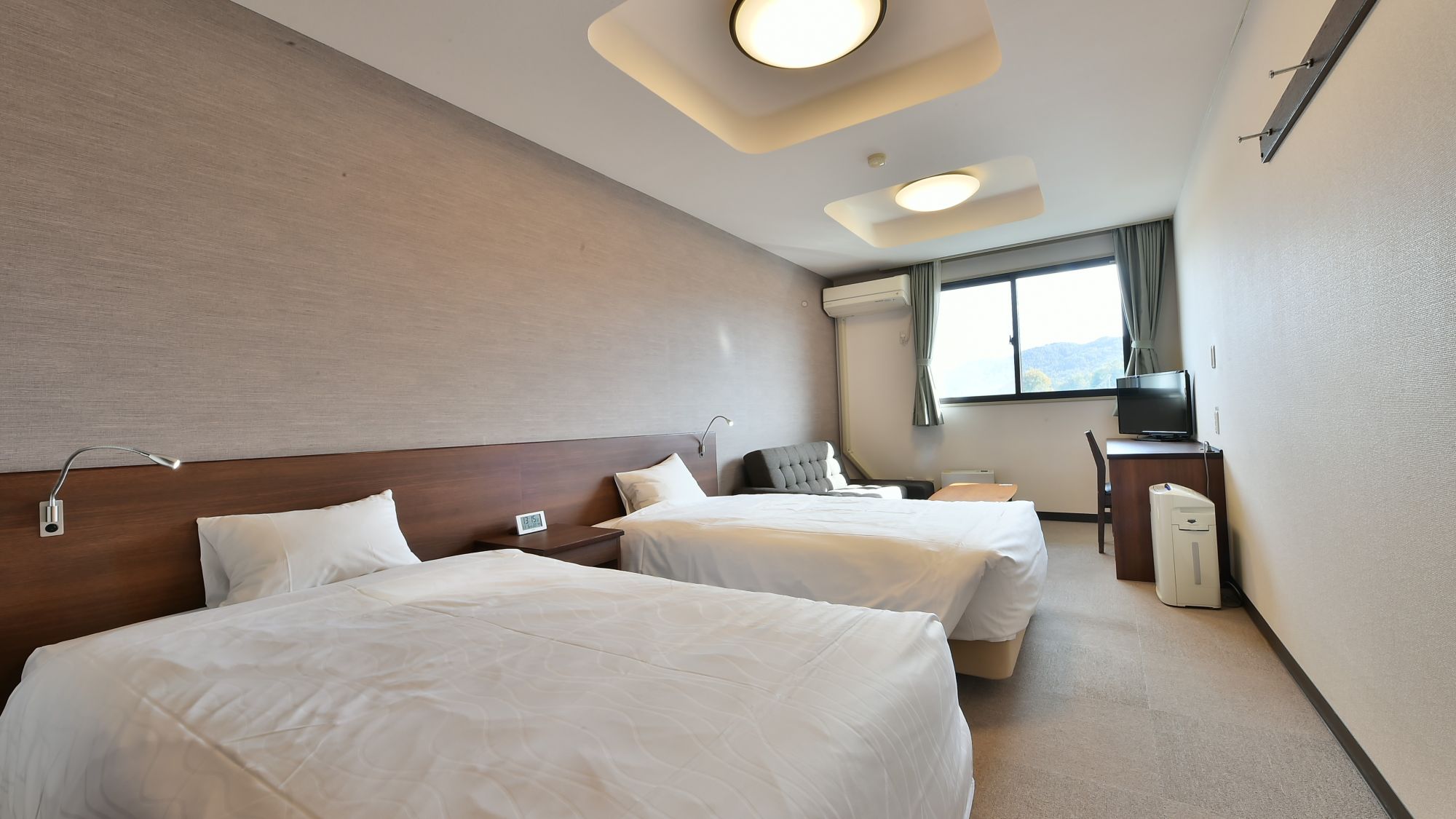 ■広々としたツインルームとなります。