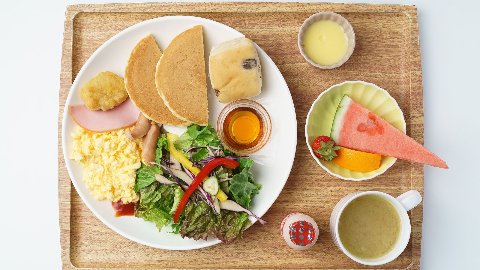 【朝食付き】papantree bakeryの日替わり自家製モーニングセット（朝7時〜9時）
