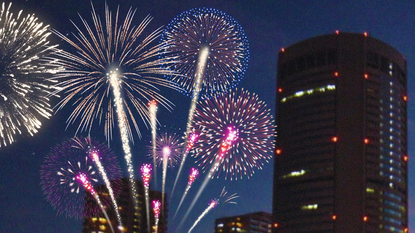 大阪天神祭り2024！屋上からダイナミックな花火鑑賞プラン