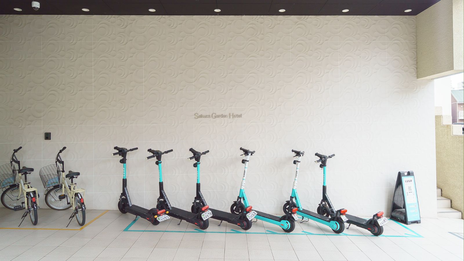 無料自転車／有料電動自転車・スクーターポート