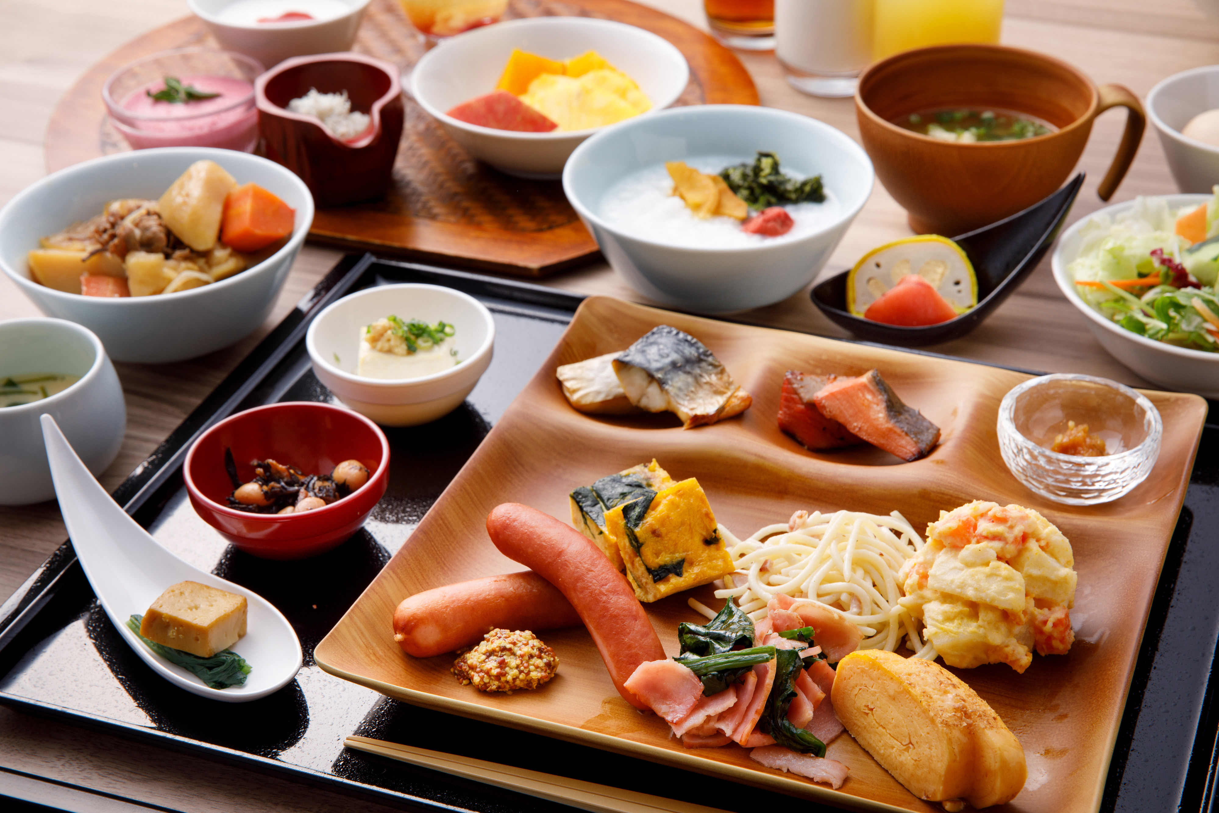 朝食　湯峡の響き優彩