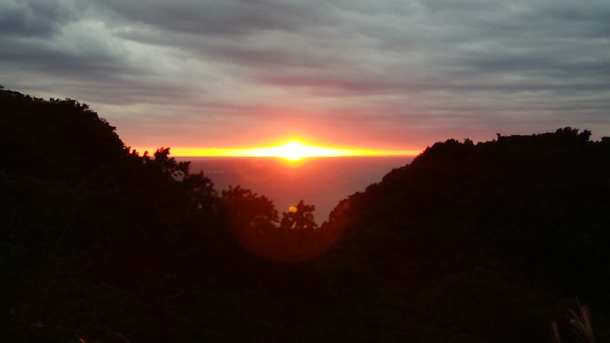 駿河湾の夕日