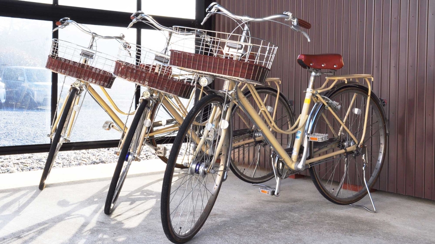 【自転車】レンタサイクル（無料）もございます♪付近の散策などに是非ご利用下さい。
