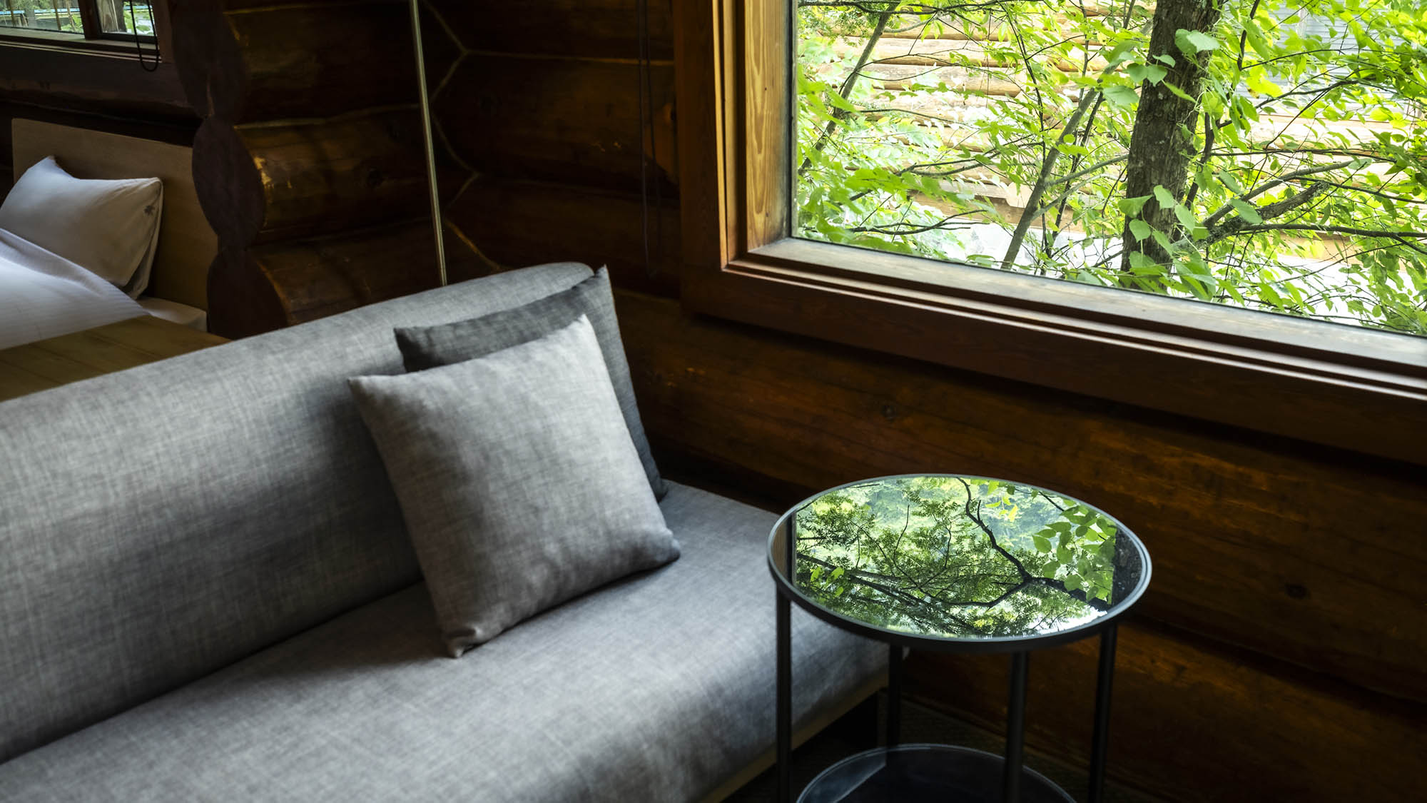 【ログハウス】ツインベッド