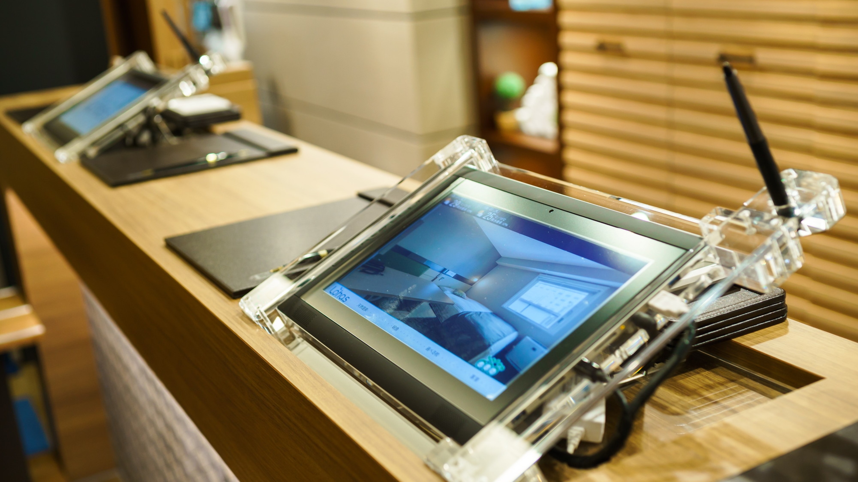 タブレットにてチェックイン