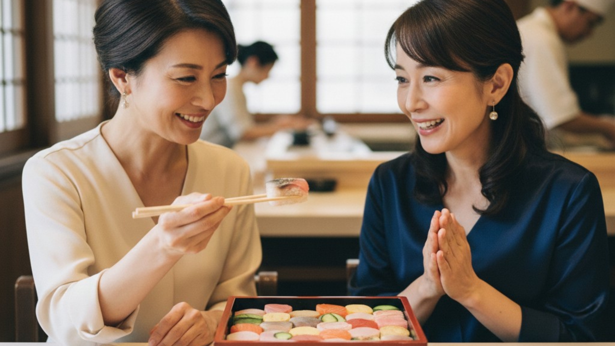 地元名物「押し寿司」を食べて大阪観光♪※イメージ