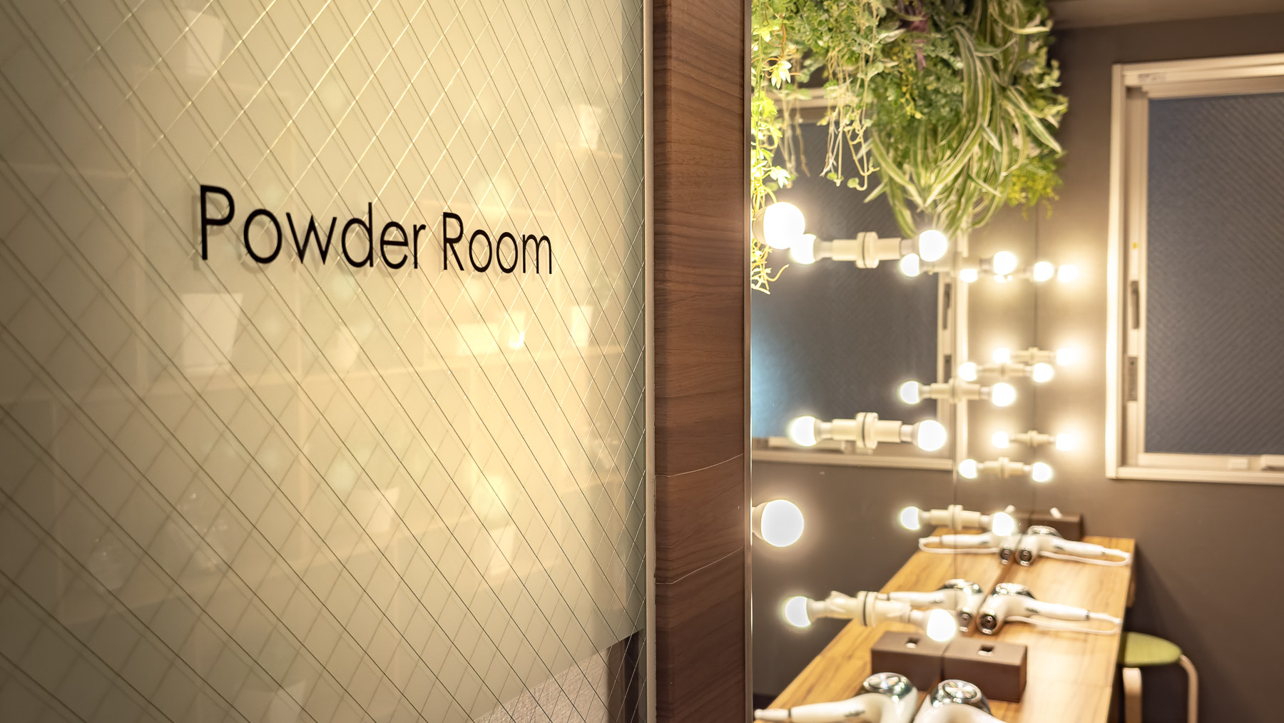 女性限定のパウダールーム♪入浴後のアフターケアに