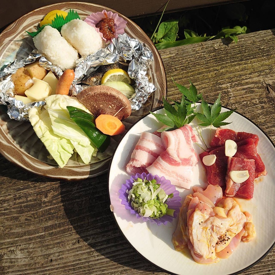 2026年9月　創作ＢＢＱ手ぶらプラン　１泊夕食付　戸建てロッジ１棟貸　