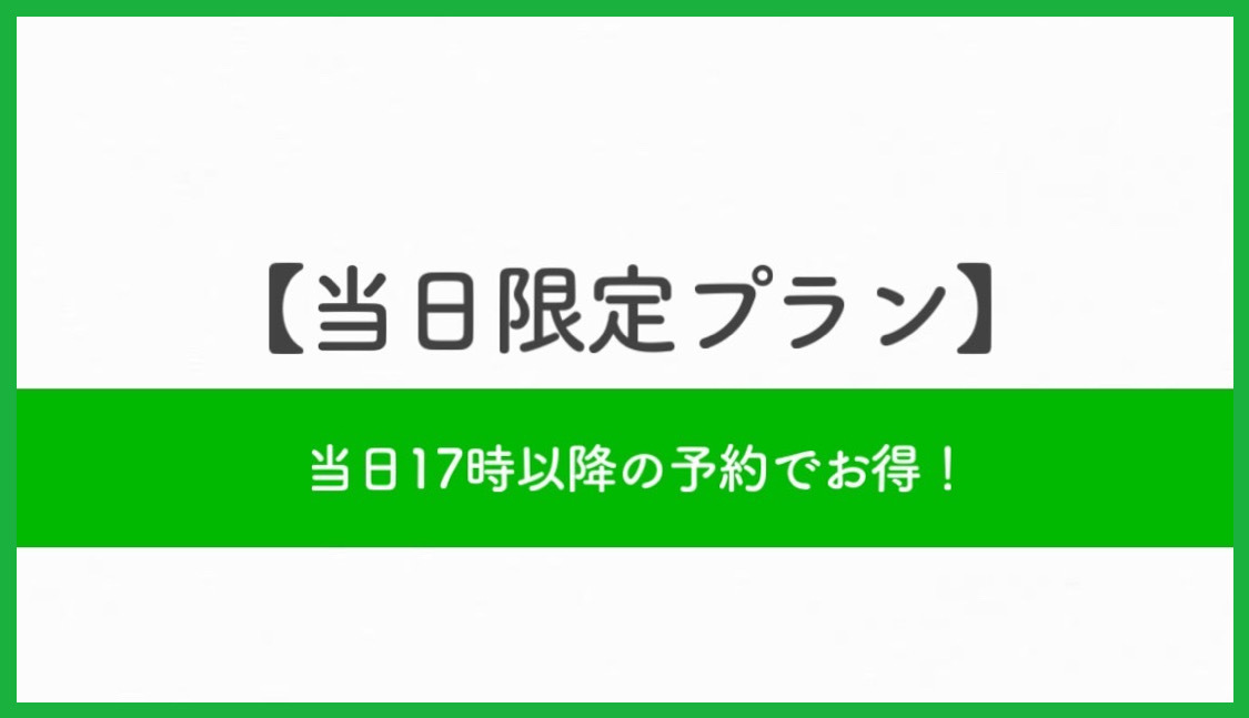 【当日限定】☆１7時以降のチェックインでお得！！【素泊まり】