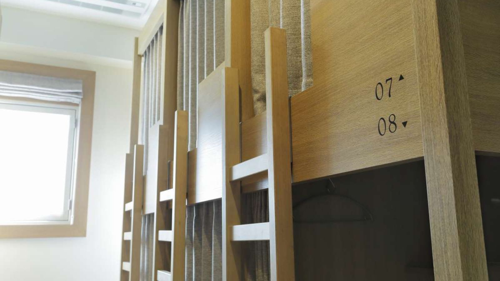 男女別ドミトリールーム