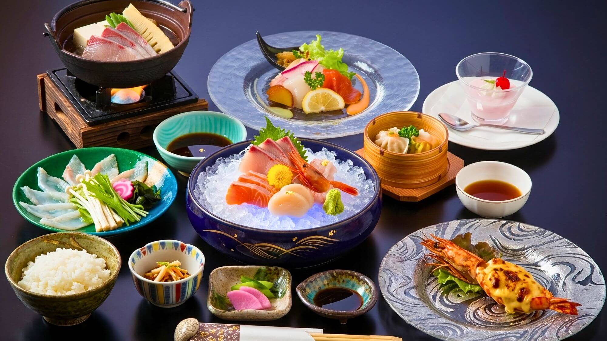 【岬コース】迷ったらこれ！当館人気No.1のスタンダード。函館・椴法華の「海の幸」を厳選した全10品