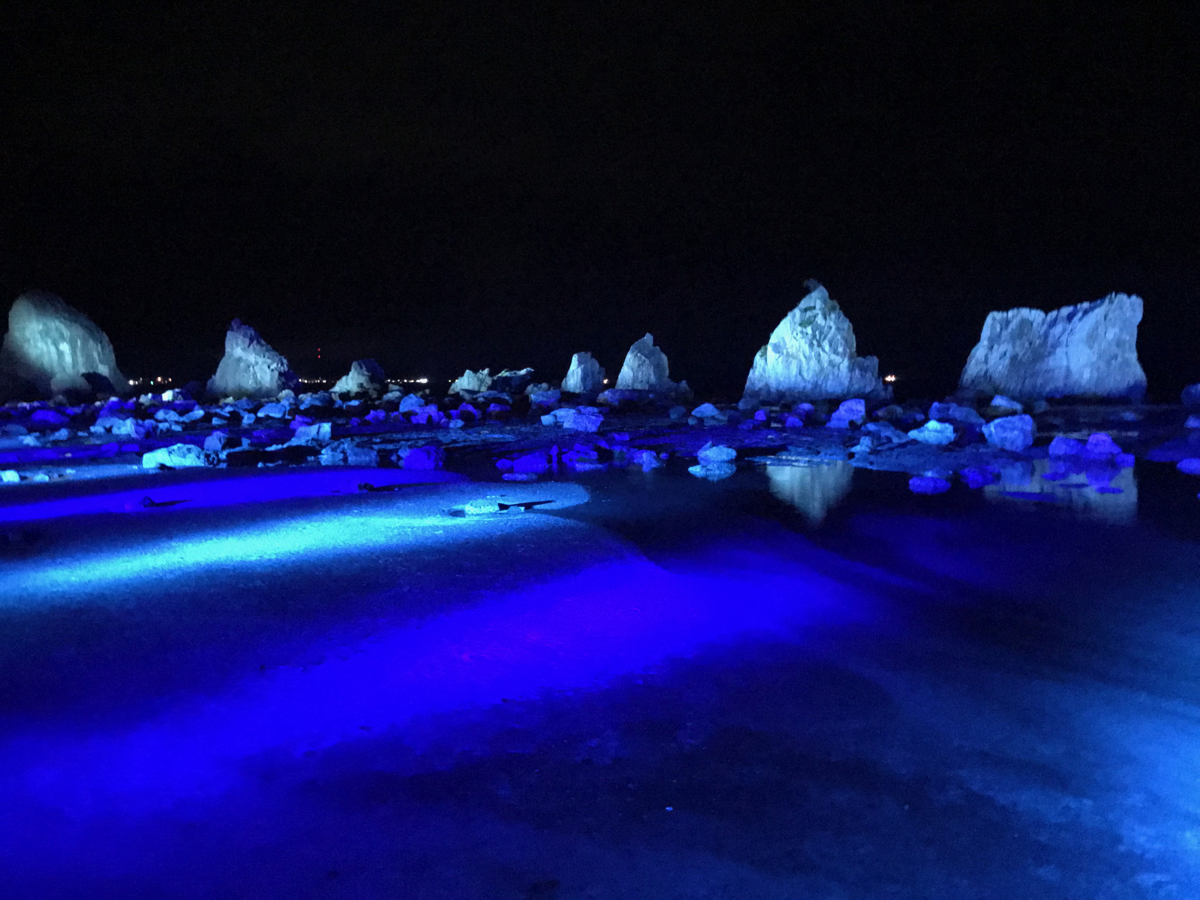 橋杭岩ライトアップ