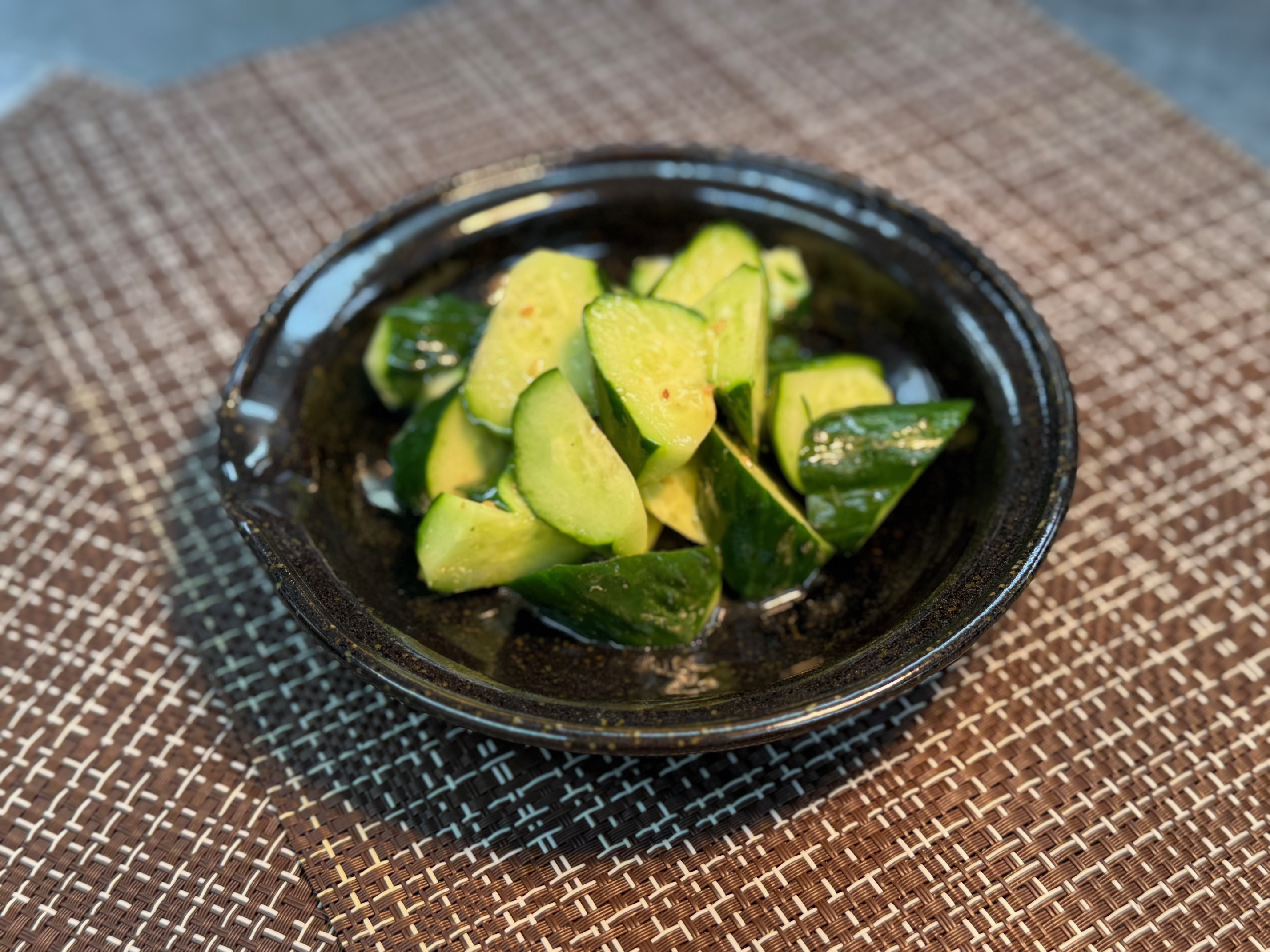 ・夕食おつまみメニュー「ぶつ切り胡瓜」