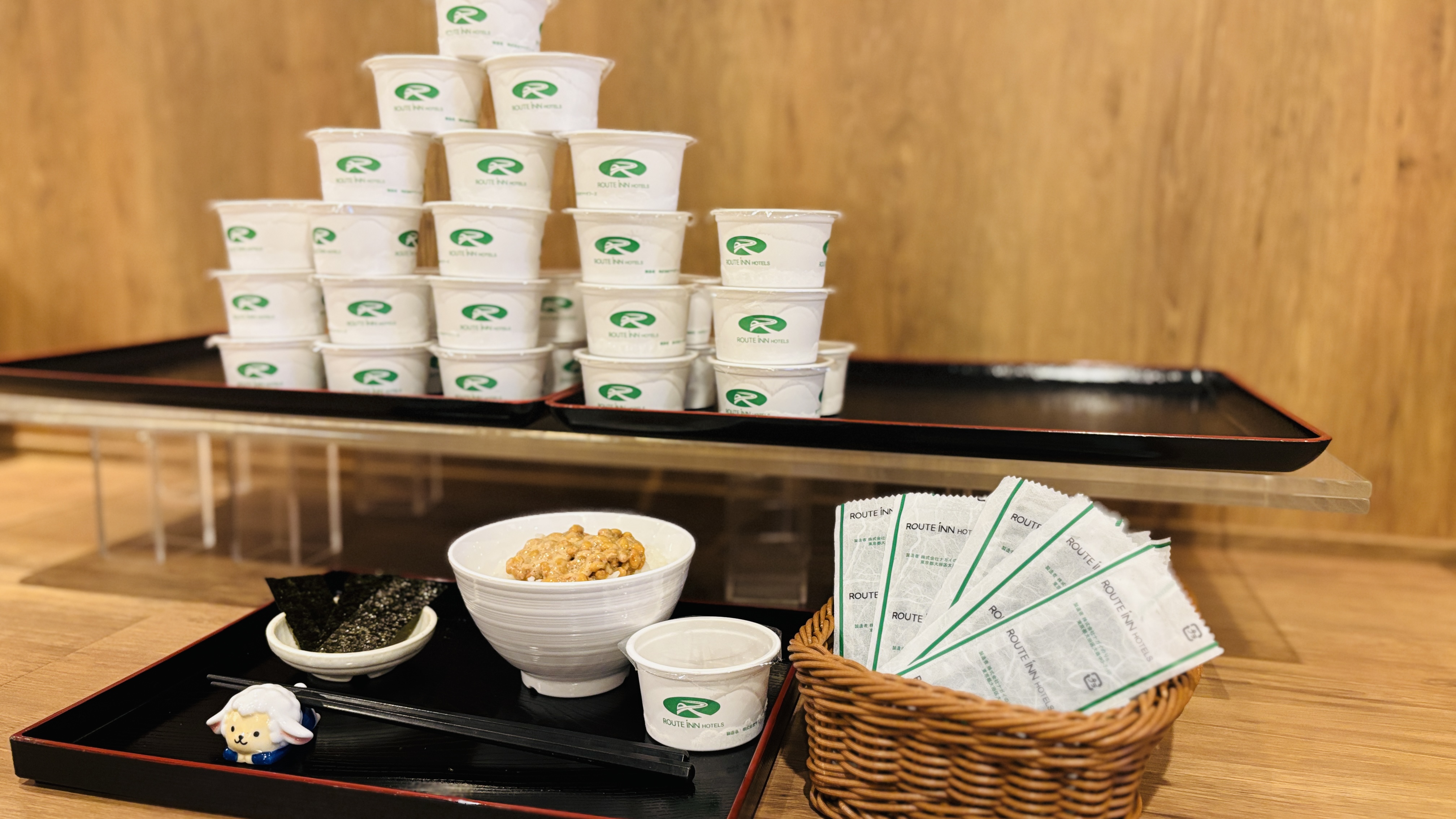 ・朝食「ルートイン納豆」