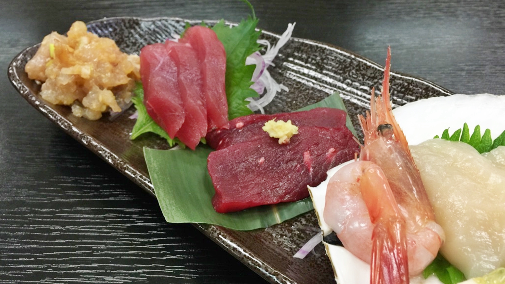 *夕食一例／三陸ならではの新鮮な海の幸を、そのままお刺身で堪能♪