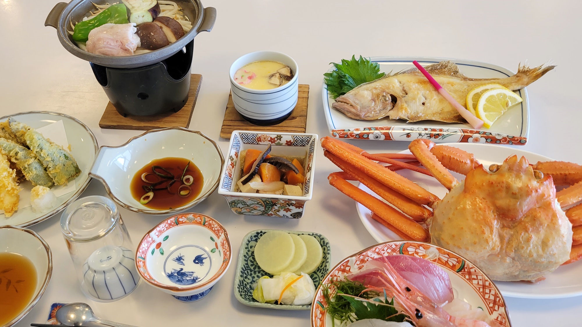 *夕食一例/季節替わりの「海山会席」