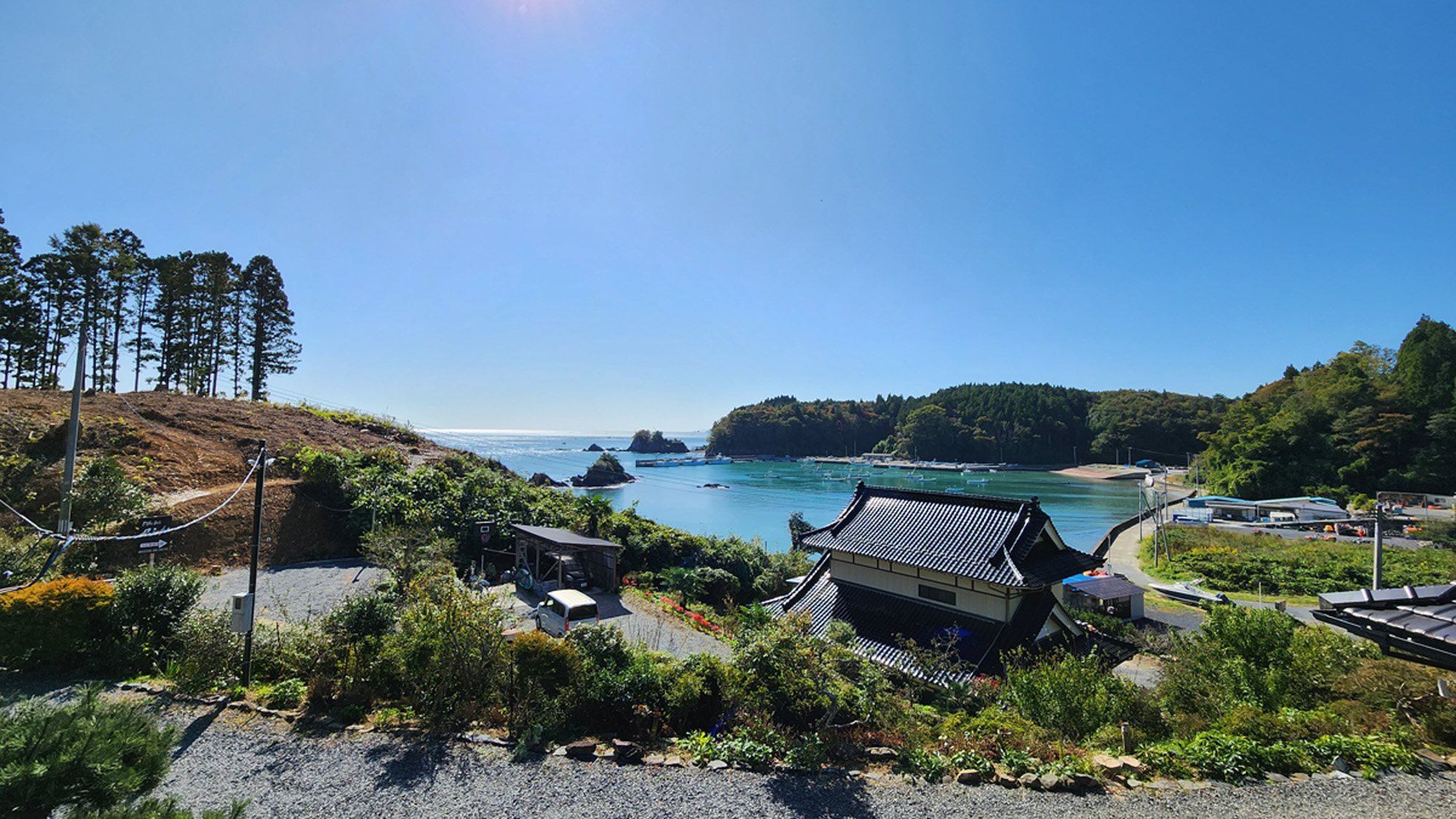 ＃【周辺】高台から内港を眺める風景