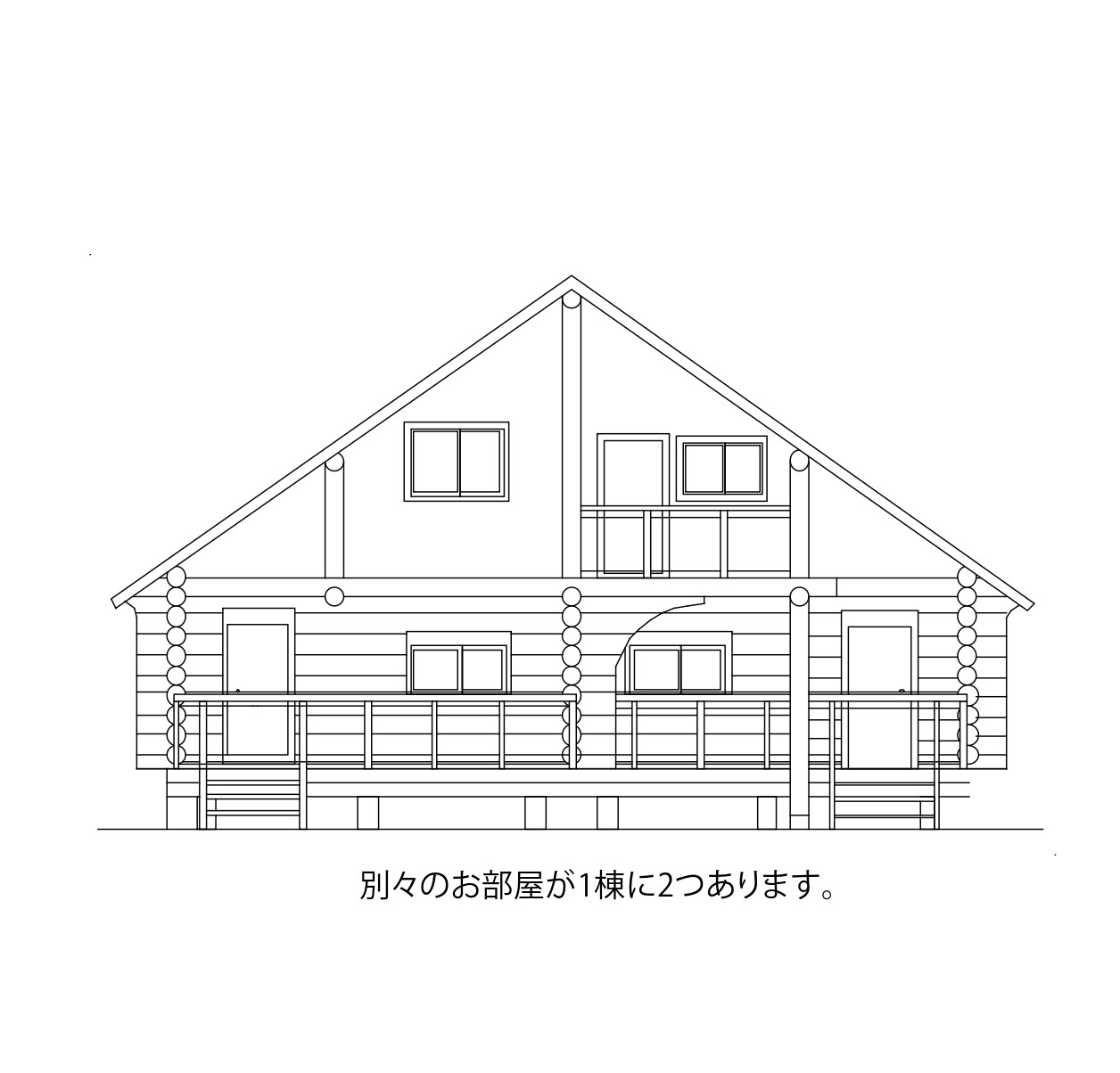【1棟貸切】森の中のコテージ2部屋をゆっくり広々使えるプラン！（ベッド8台）