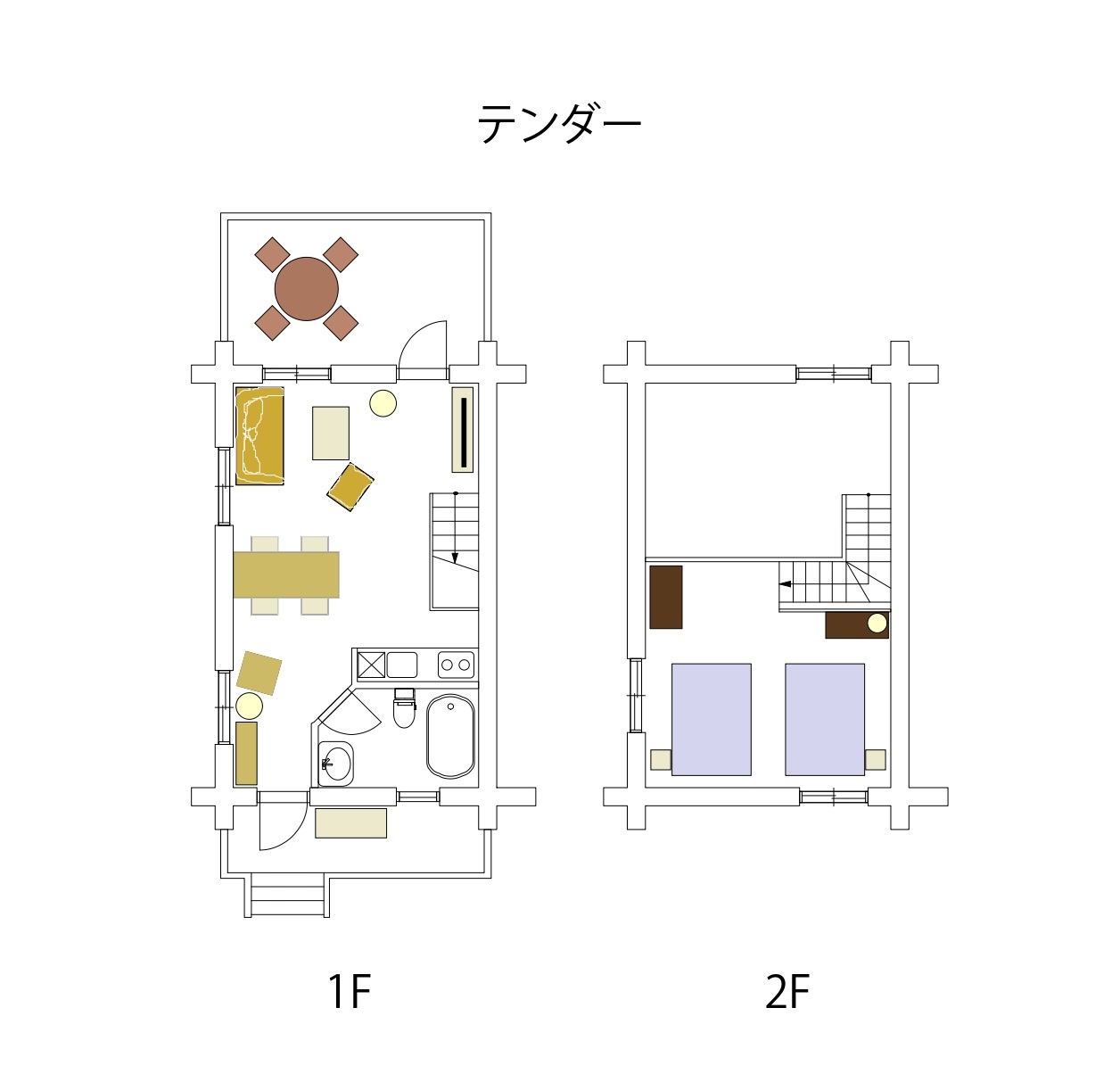 テンダー　間取り図