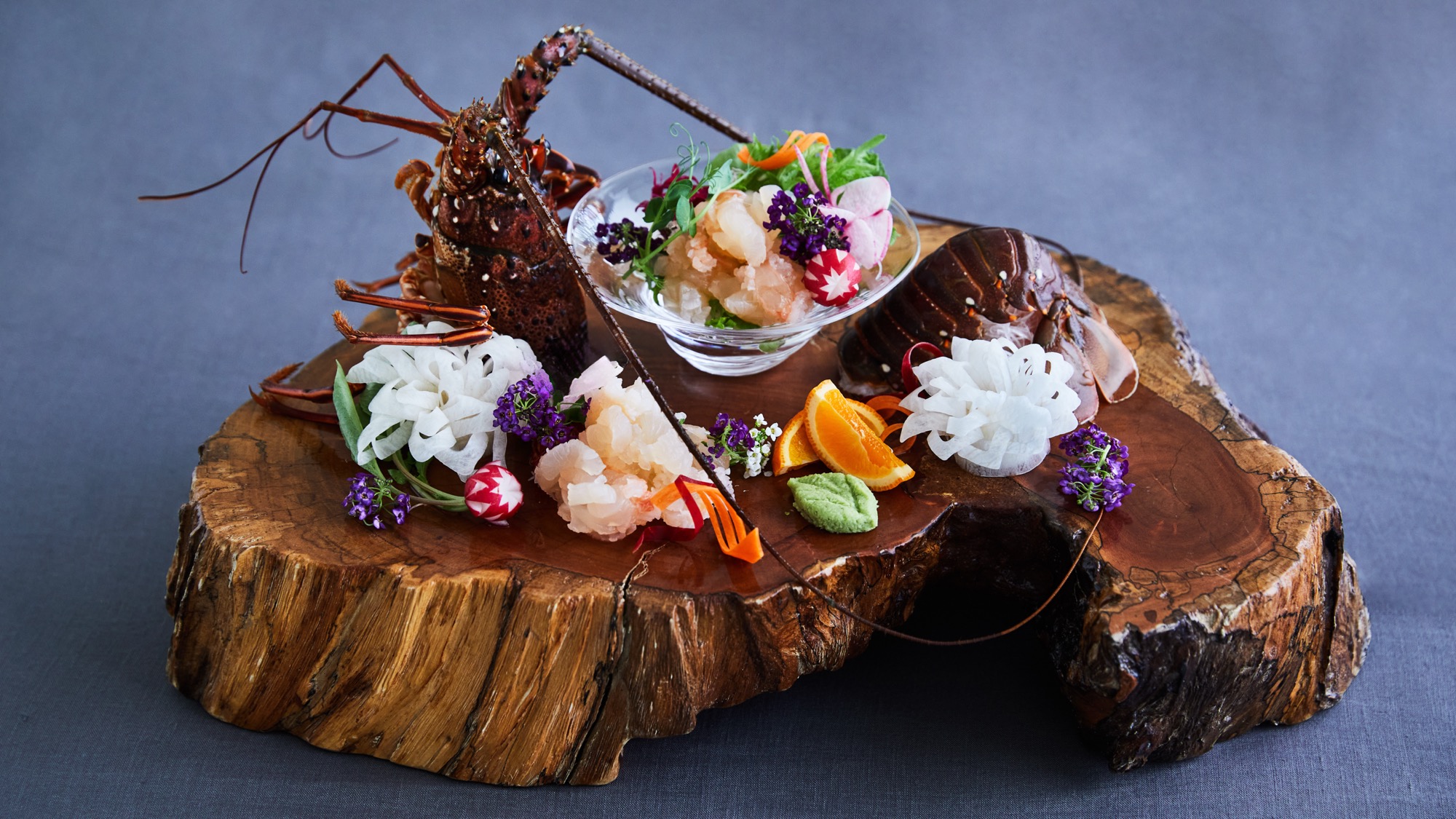 活伊勢海老のお造り