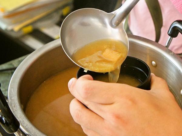 Popular handmade miso soup