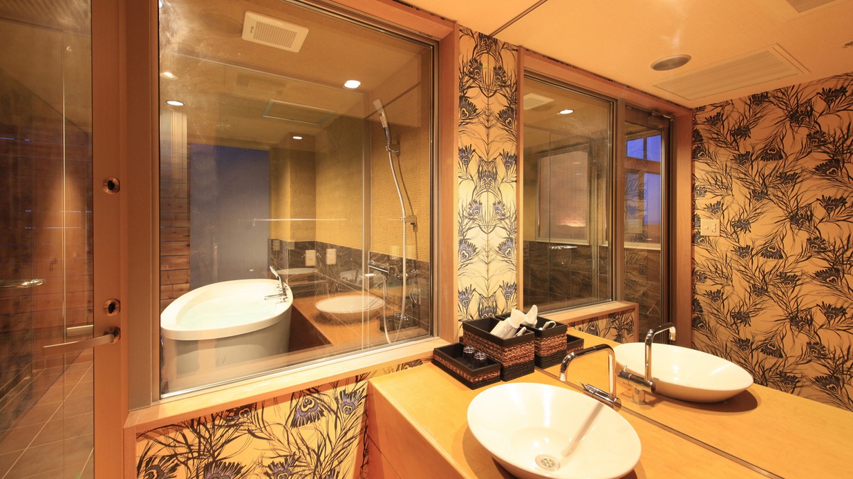 【3階 露天風呂付きツイン和室】（一例）