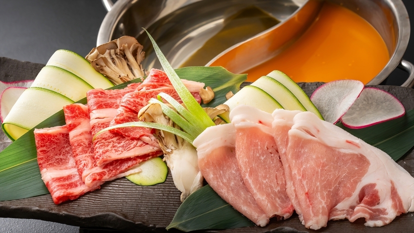 【LUXDAYSセール】2種の「だし」でふぐ・黒毛和牛・むつみ豚しゃぶ鍋やウニふぐ刺し20切れに舌鼓