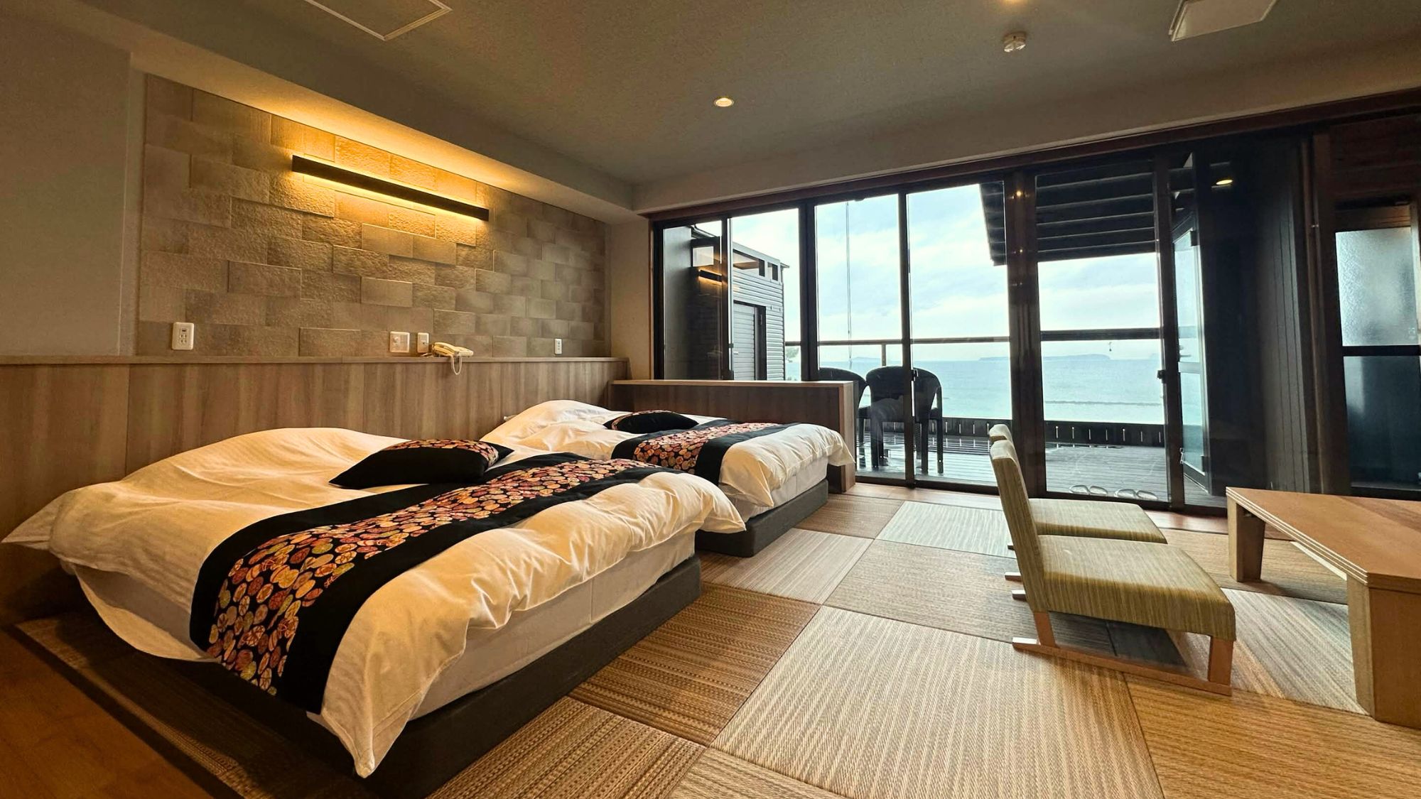 ■露天風呂付客室・和洋ルーム■【ふくじゅそう】※2025年2月お部屋と露天風呂の一部改装