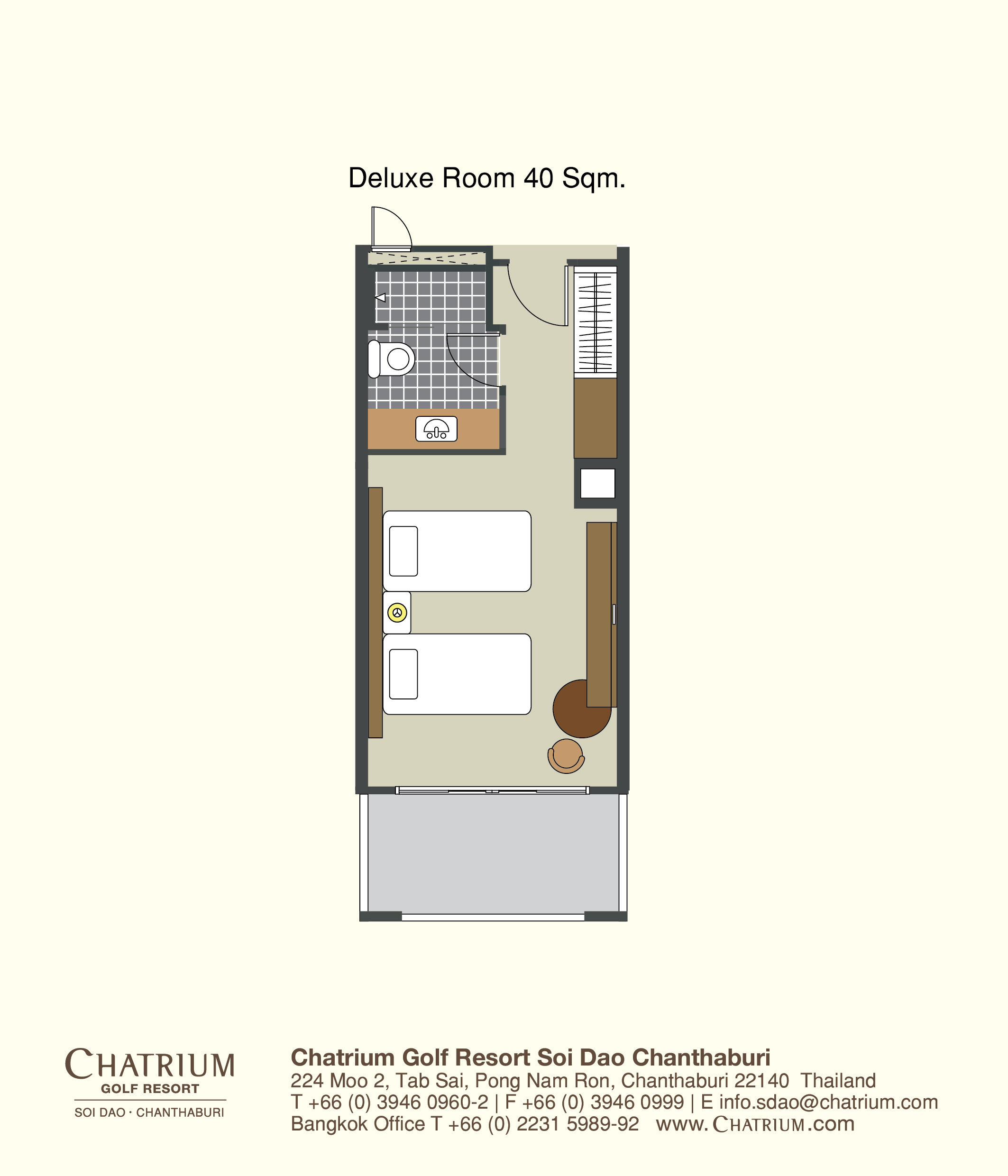 Floorplan - Deluxe Room 40 Sqm