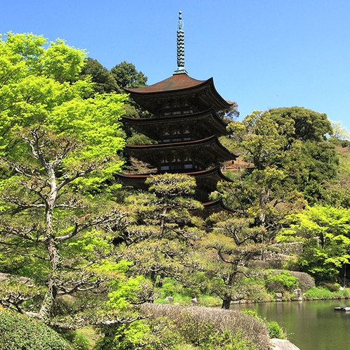 国宝 瑠璃光寺五重塔［写真提供：山口観光コンベンション協会］※「無断使用」及び「無駄転載」禁止