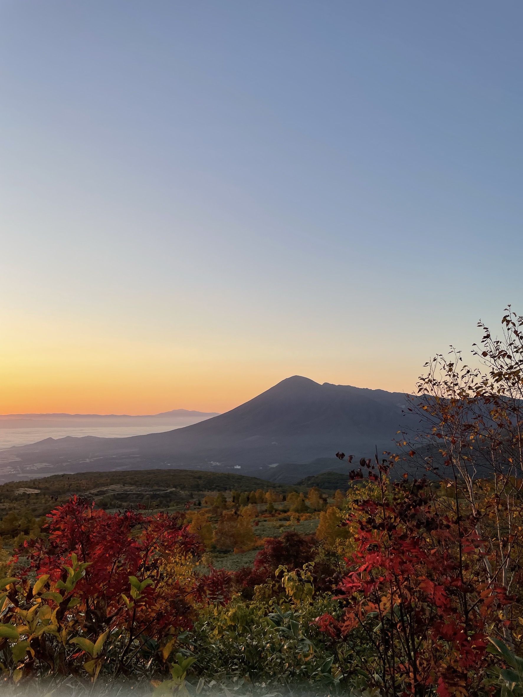 アスピーテラインから眺める岩手山