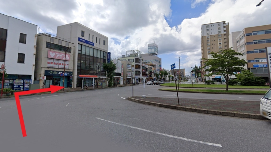 五井駅からホテルまでの徒歩でのアクセス②