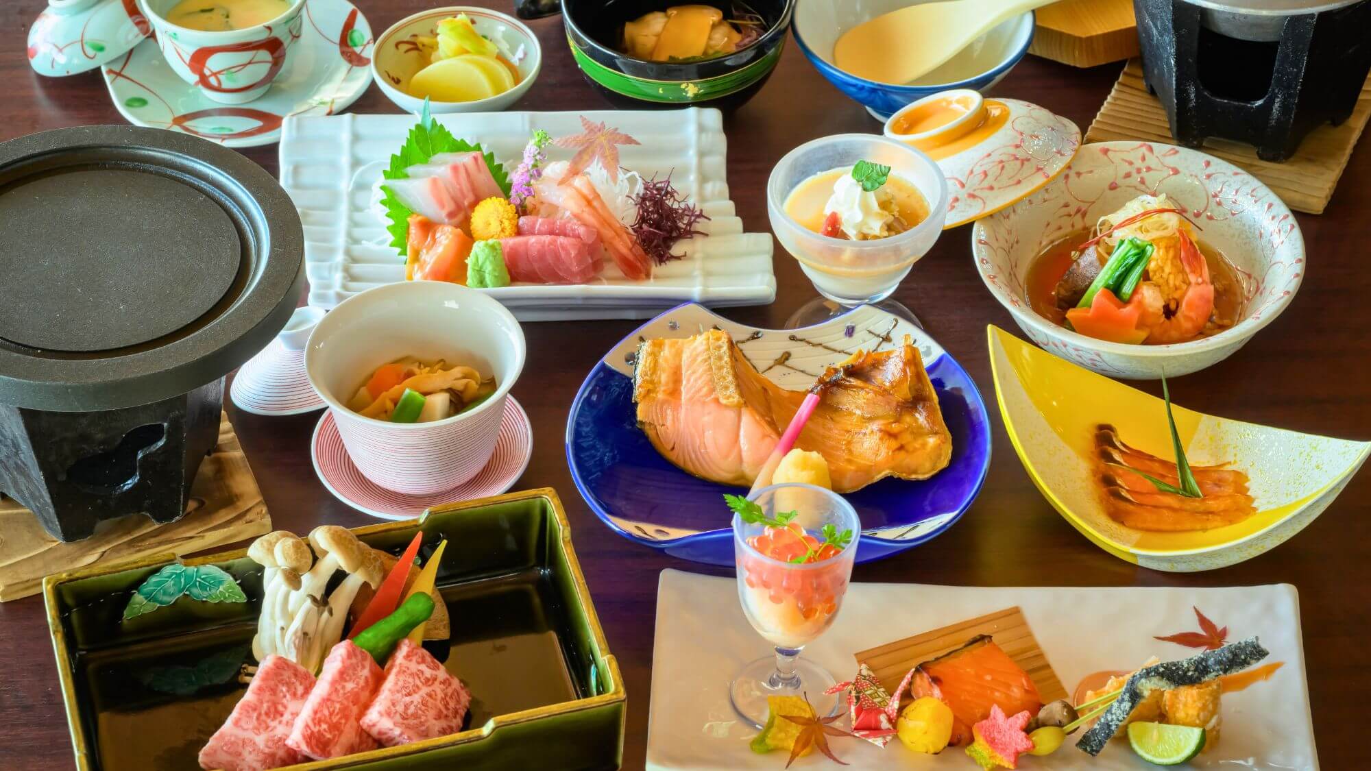 【ガストロノミー】牛＋鮭＋地酒＋米をご堪能ください。