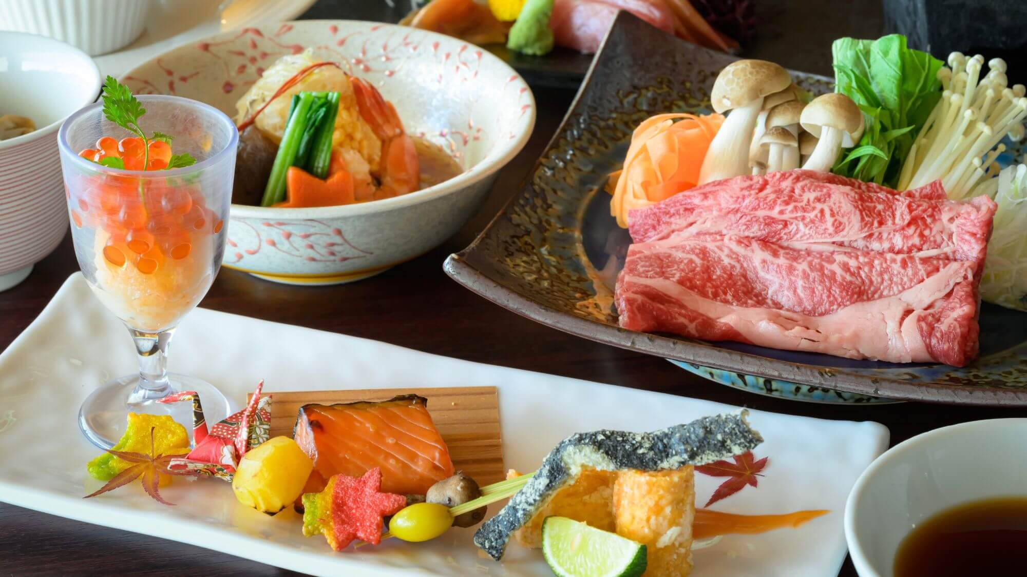 【スタンダード会席】四季折々の旬の食材・地の食材をご堪能ください。